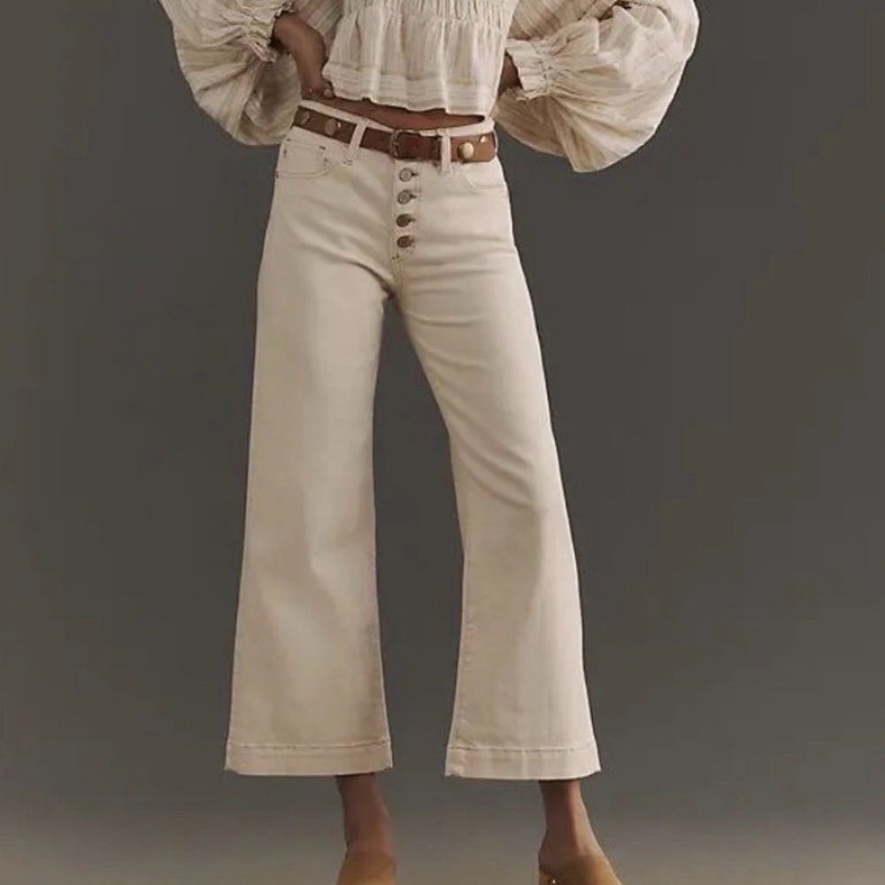 Scotch & Soda Amsterdam Wide Leg button fly denim